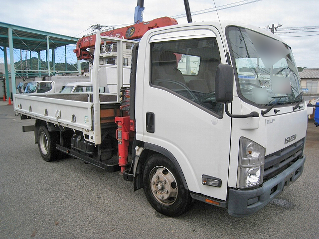 ISUZU Elf Truck (With 3 Steps Of Cranes) SKG-NPR85AR 2011 82,000km
