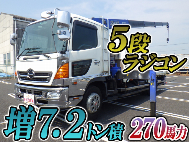 HINO Ranger Truck (With 5 Steps Of Cranes) BDG-FE8JLWA 2009 133,524km