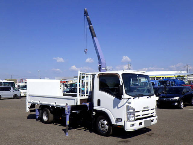 ISUZU Elf Truck (With 4 Steps Of Cranes) TKG-NPR85AN 2013 165,000km