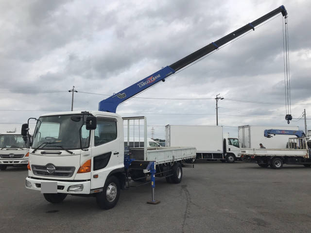 HINO Ranger Truck (With 4 Steps Of Cranes) ADG-FC6JKWA 2006 66,000km