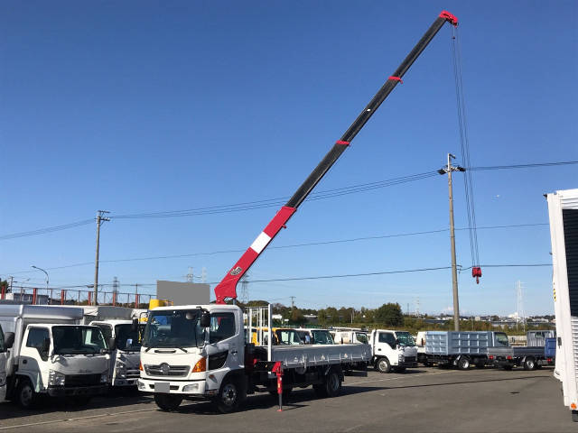 HINO Ranger Truck (With 4 Steps Of Cranes) BDG-FC6JKWA 2007 76,708km