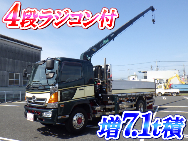 HINO Ranger Truck (With 4 Steps Of Unic Cranes) BDG-FE8JJWA 2008 205,163km