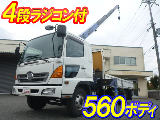 HINO Ranger Truck (With 4 Steps Of Cranes) BKG-FD7JLYA 2008 380,670km