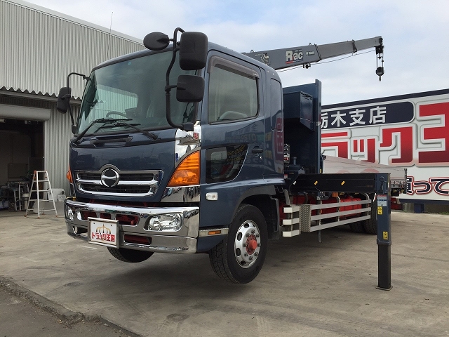 HINO Ranger Truck (With 3 Steps Of Cranes) BDG-FE8JLWG 2007 379,987km