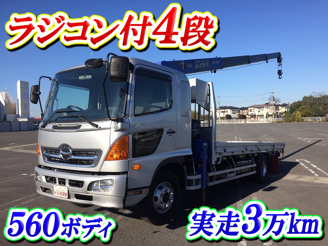 HINO Ranger Truck (With 4 Steps Of Cranes) BKG-FD7JLYG 2011 35,539km