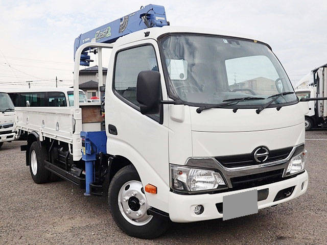 HINO Dutro Truck (With 3 Steps Of Cranes) TKG-XZU650M 2018 22,900km