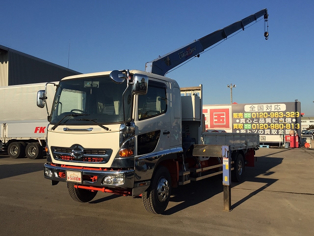 HINO Ranger Truck (With 5 Steps Of Cranes) BKG-FD7JKYA 2011 