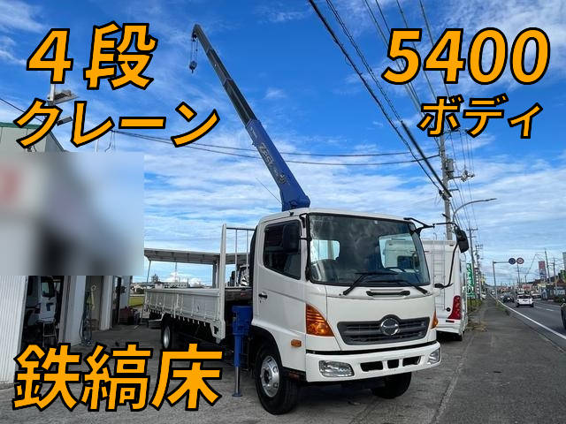 HINO Ranger Truck (With 4 Steps Of Cranes) BKG-FC7JKYA 2010 55,000km