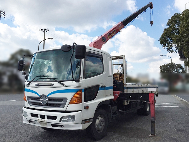 HINO Ranger Truck (With 4 Steps Of Cranes) ADG-FD7JKWA 2006 312,284km