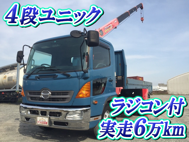 HINO Ranger Truck (With 4 Steps Of Unic Cranes) BKG-FC7JHYA 2008 61,038km