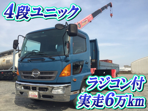 HINO Ranger Truck (With 4 Steps Of Unic Cranes) BKG-FC7JHYA 2008 61,038km_1