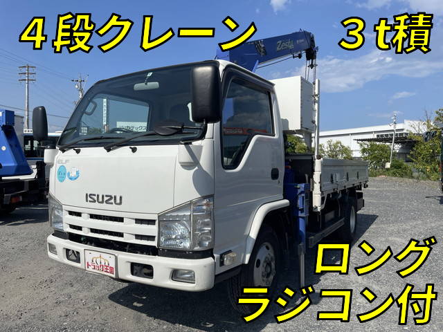 ISUZU Elf Truck (With 4 Steps Of Cranes) TKG-NKR85R 2012 75,917km