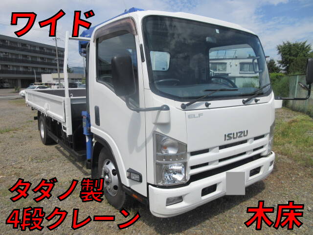 ISUZU Elf Truck (With 4 Steps Of Cranes) TKG-NPR85AR 2014 127,000km