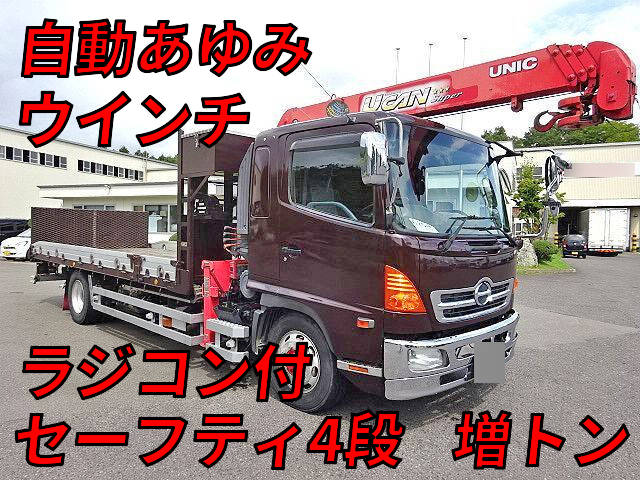 HINO Ranger Safety Loader (With 4 Steps Of Cranes) ADG-FE7JLWG 2006 701,000km