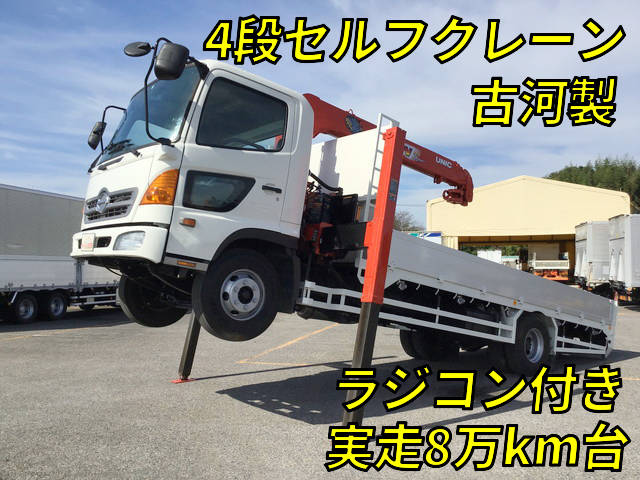 HINO Ranger Self Loader (With 4 Steps Of Cranes) BDG-FC6JKWA 2008 80,191km