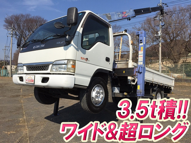 ISUZU Elf Self Loader (With 3 Steps Of Cranes) KR-NPR72PR 2004 199,506km