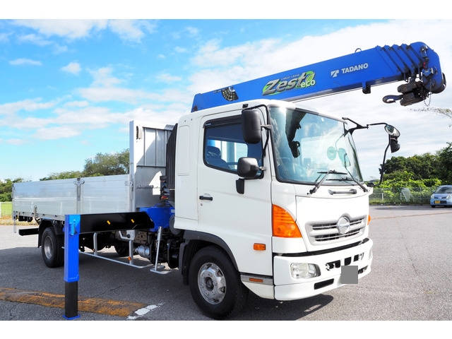 HINO Ranger Truck (With 5 Steps Of Cranes) TKG-FD7JLAA 2014 187,000km