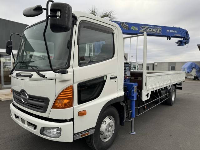 HINO Ranger Truck (With 4 Steps Of Cranes) BKG-FC7JKYA 2011 61,000km_1