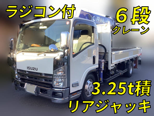 ISUZU Elf Truck (With 6 Steps Of Cranes) PKG-NPR75N 2008 23,810km