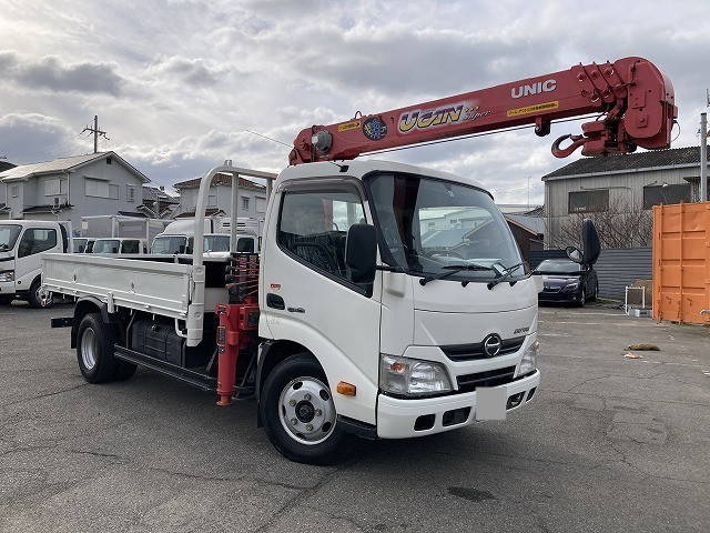 HINO Dutro Truck (With 4 Steps Of Cranes) TKG-XZU650M 2014 28,254km