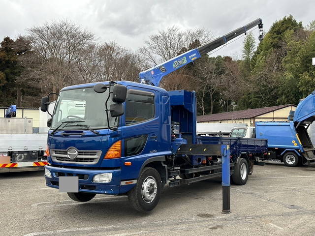 HINO Ranger Truck (With 4 Steps Of Cranes) QKG-FE7JLAA 2012 556,431km