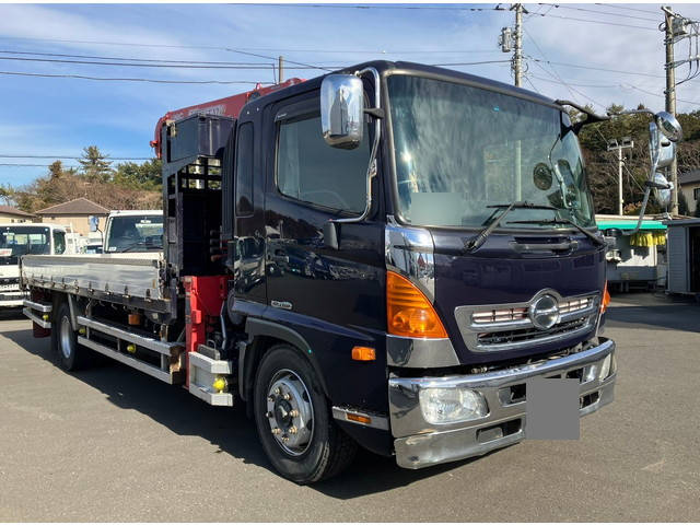 HINO Ranger Truck (With 4 Steps Of Cranes) QKG-FE7JLAA 2013 -