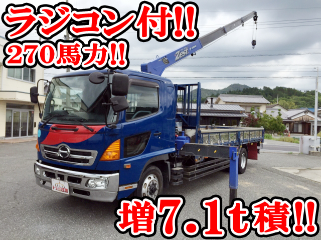 HINO Ranger Truck (With 4 Steps Of Cranes) BDG-FE8JMWA 2008 169,673km