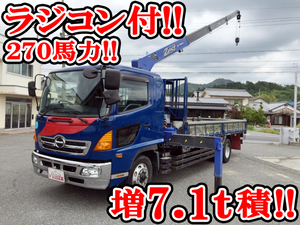 HINO Ranger Truck (With 4 Steps Of Cranes) BDG-FE8JMWA 2008 169,673km_1