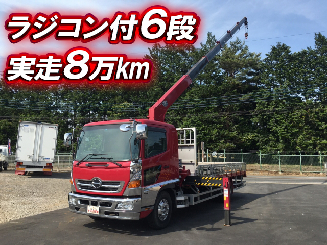 HINO Ranger Truck (With 6 Steps Of Cranes) BDG-FD8JKWA 2007 87,494km