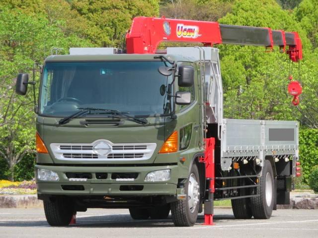 HINO Ranger Truck (With 4 Steps Of Cranes) BDG-FG8JPWA 2008 -