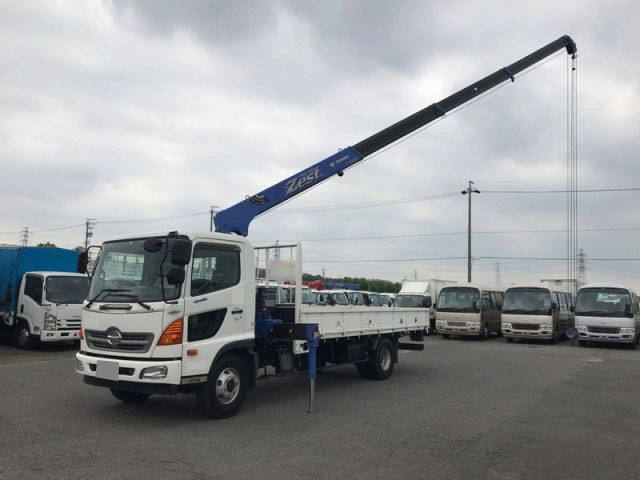 HINO Ranger Truck (With 4 Steps Of Cranes) TKG-FC9JKAP 2015 27,000km