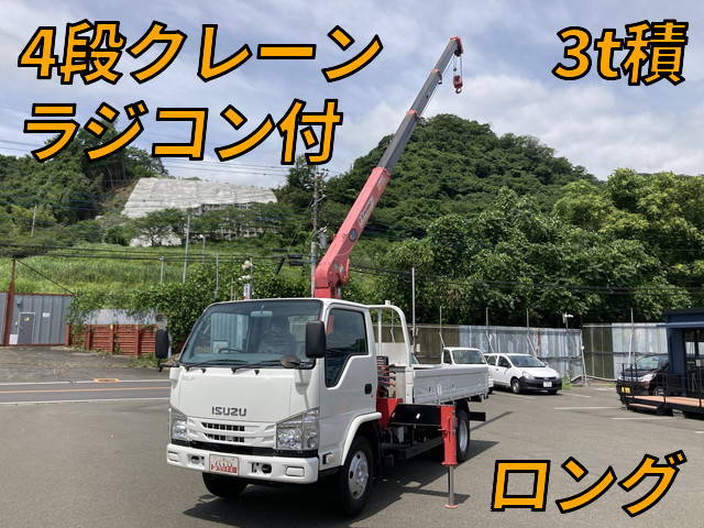 ISUZU Elf Truck (With 4 Steps Of Cranes) TPG-NKR85R 2017 82,664km