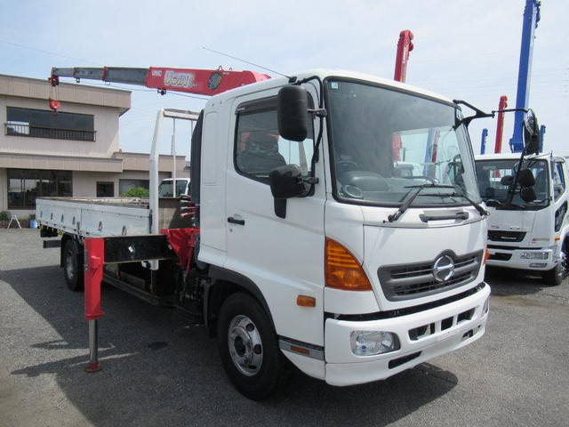 HINO Ranger Truck (With 4 Steps Of Cranes) TKG-FD9JLAA 2014 118,000km