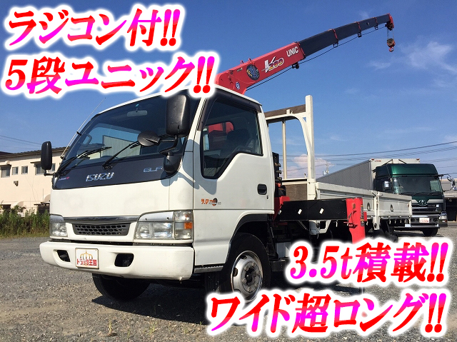 ISUZU Elf Truck (With 5 Steps Of Unic Cranes) KR-NPR72PR 2002 63,310km