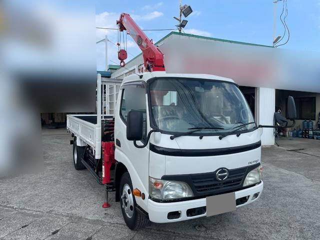 HINO Dutro Truck (With 3 Steps Of Cranes) BKG-XZU344M 2011 74,000km