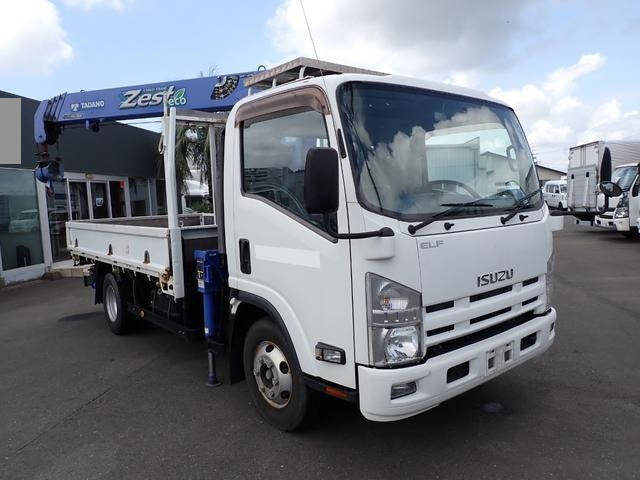 ISUZU Elf Truck (With 4 Steps Of Cranes) SKG-NPR85YN 2012 245,000km