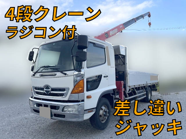 HINO Ranger Truck (With 4 Steps Of Cranes) TKG-FD9JLAA 2013 800,615km