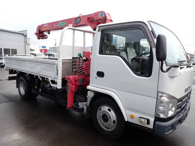 ISUZU Elf Truck (With 4 Steps Of Cranes) TKG-NKR85R 2014 132,000km