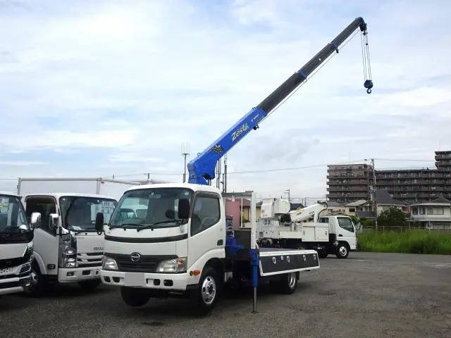 HINO Dutro Truck (With 4 Steps Of Cranes) BKG-XZU344M 2011 -