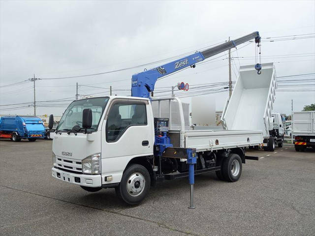 ISUZU Elf Truck (With 3 Steps Of Cranes) TKG-NKR85AR 2013 48,000km