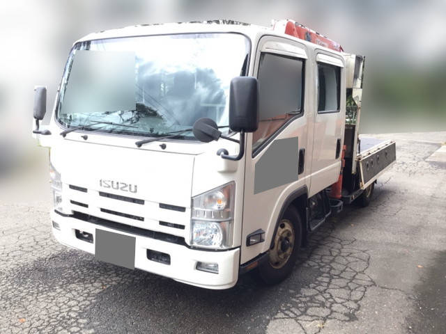 ISUZU Elf Truck (With 5 Steps Of Cranes) TKG-NPR85AR 2012 198,833km