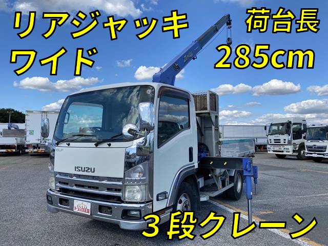 ISUZU Elf Truck (With 3 Steps Of Cranes) SKG-NPR85YN 2012 82,366km