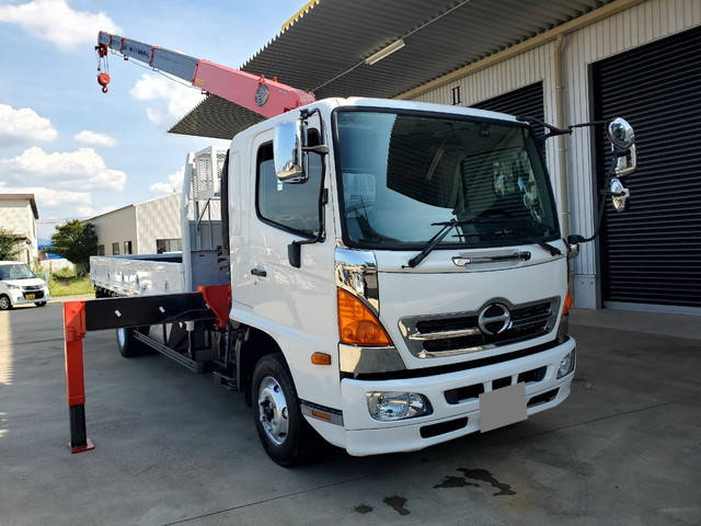 HINO Ranger Truck (With Crane) TKG-FD9JLAA 2012 111,600km