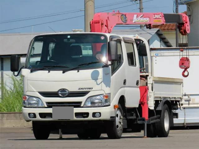 HINO Dutro Truck (With 3 Steps Of Cranes) TKG-XZU655M 2013 47,000km