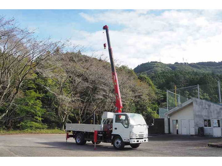 ISUZU Elf Truck (With 3 Steps Of Cranes) TPG-NKR85R 2019 98,365km