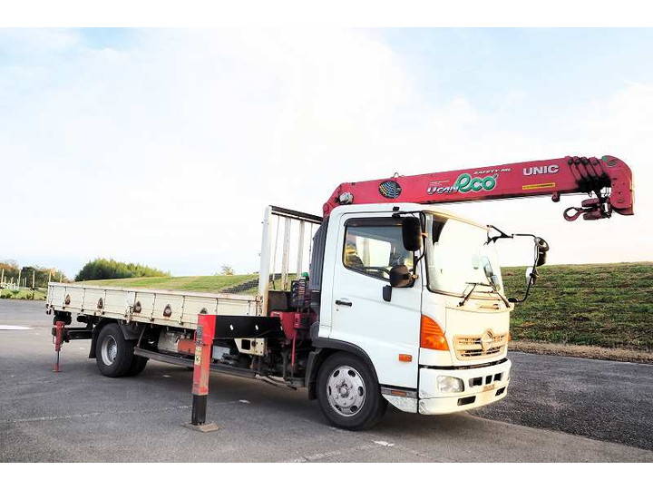 HINO Ranger Truck (With 5 Steps Of Cranes) TKG-FC9JKAA 2012 26,744km