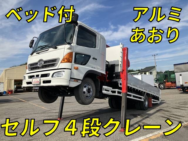 HINO Ranger Self Loader (With 4 Steps Of Cranes) TKG-FD7JLAA 2013 123,640km