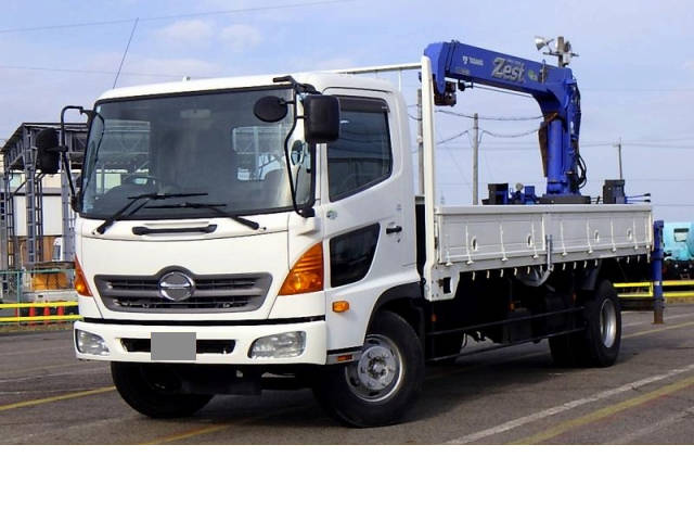 HINO Ranger Truck (With 3 Steps Of Cranes) BKG-FC7JKYA 2010 30,000km