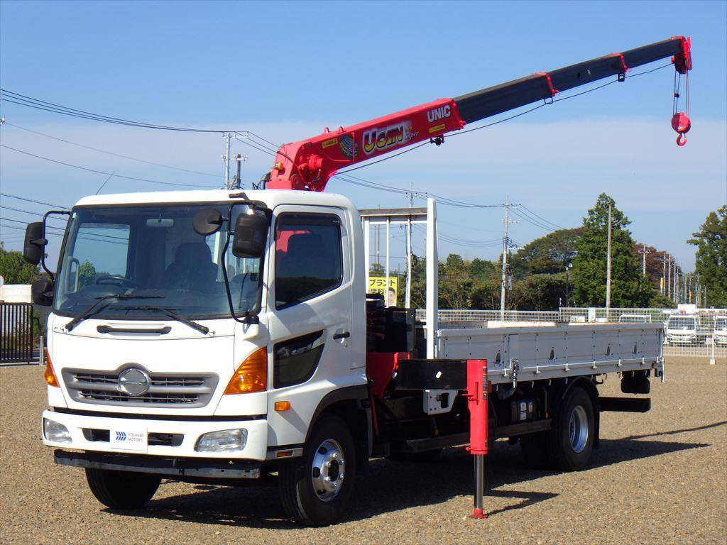 HINO Ranger Truck (With 4 Steps Of Cranes) TKG-FC9JKAP 2012 22,000km