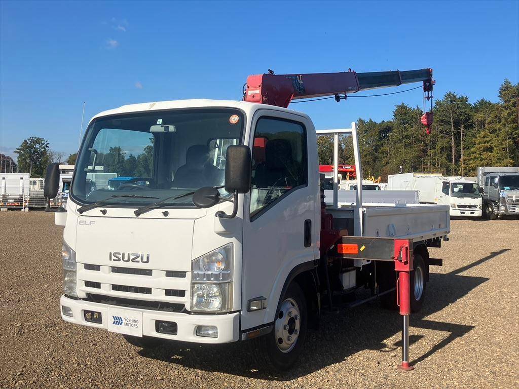 ISUZU Elf Truck (With 3 Steps Of Cranes) TKG-NMR85AN 2012 33,000km